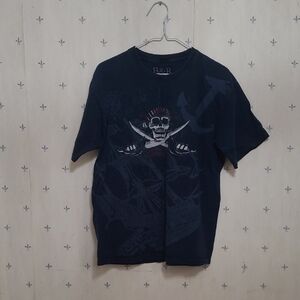 Men's Navy Skull Graphic Tee